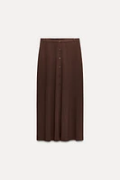 MIDI SKIRT WITH BUTTONS