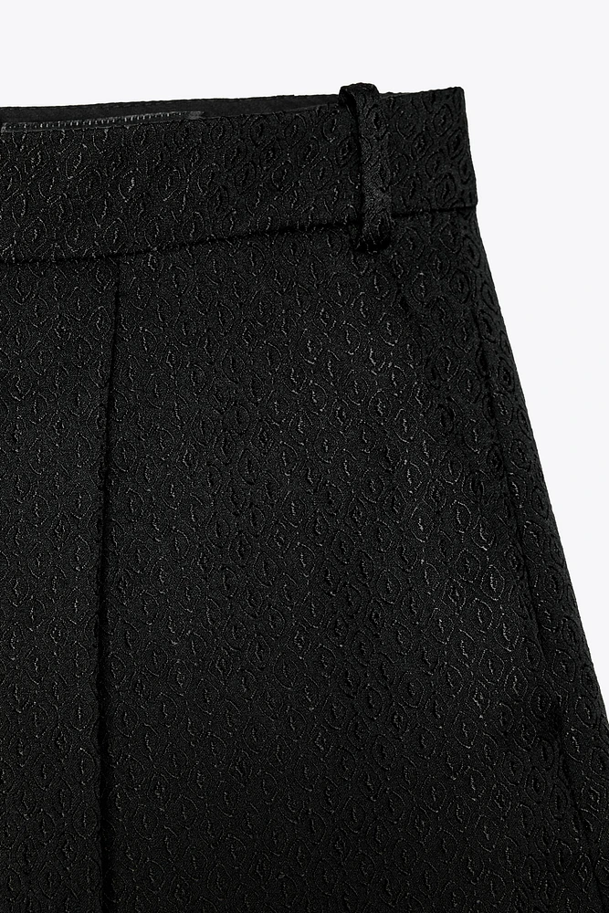 ZW COLLECTION JACQUARD PLEATED PANTS