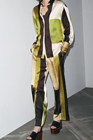 PANTALON IMPRIMÉ SATINÉ