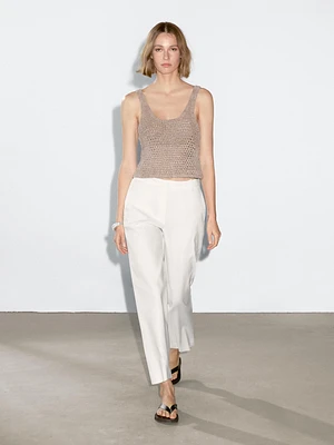 Pantalon stretch lin