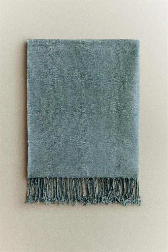 PLAID CHENILLE