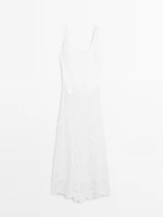 Robe midi ample en coton mélangé