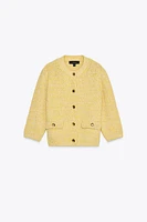 GILET EN MAILLE AVEC MANCHES 3/4