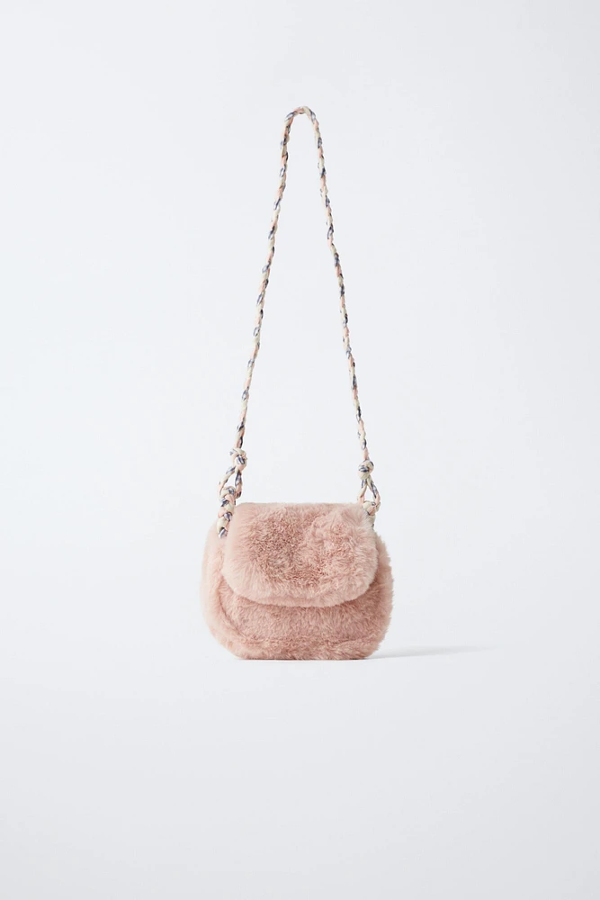 SOFT FAUX FUR CROSSBODY BAG