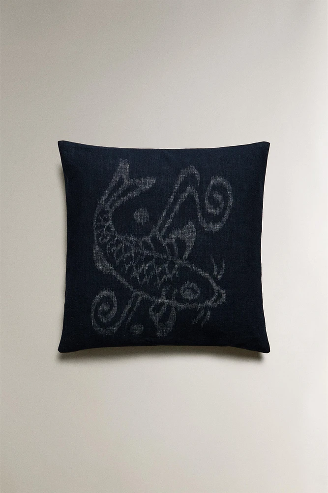 FISH THROW PILLOW COVER