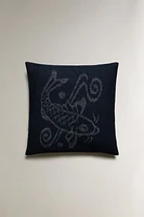 FISH THROW PILLOW COVER