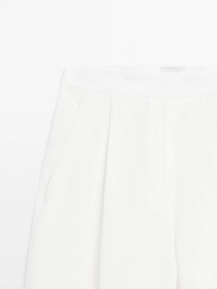 Pantalon droit fluide à pince - Limited Edition