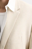 VESTE DE COSTUME CROISÉE EN LIN