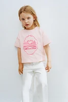 GINGHAM APPLIQUÉ T-SHIRT