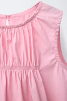 ELASTICIZED FULL-CUT DRESS