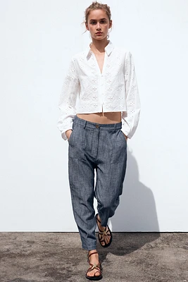 PANTALON DE JOGGING AVEC LIN