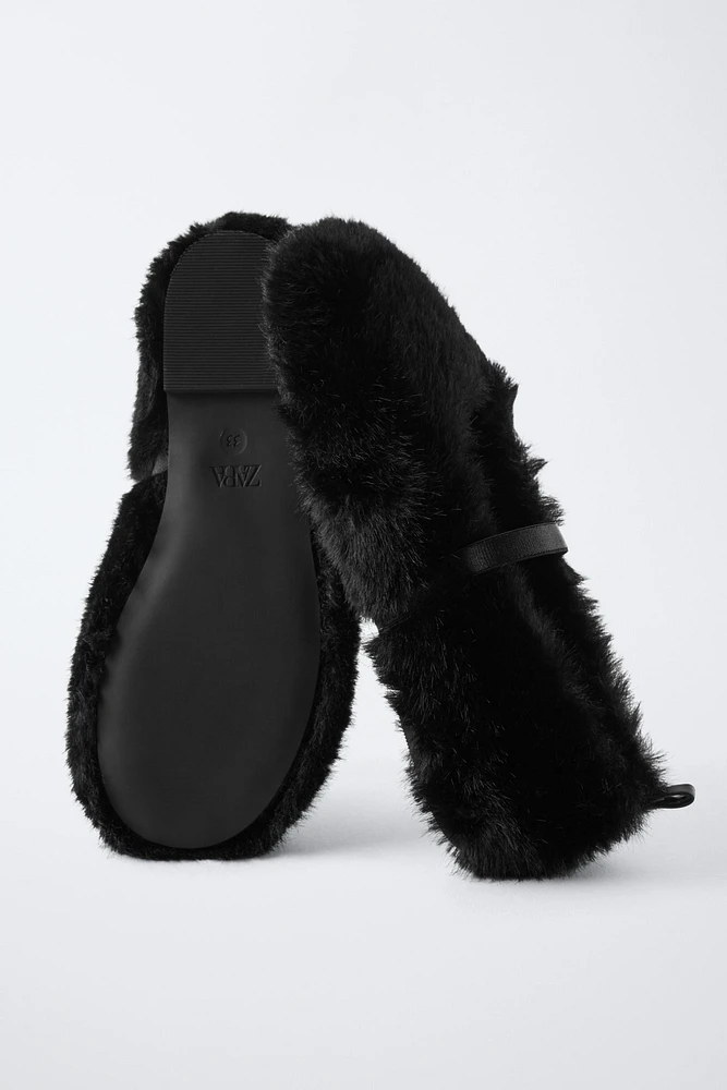 FAUX FUR MARY JANES LIMITED EDITION