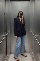 BLAZER AJUSTÉ AVEC ÉPAULETTES
