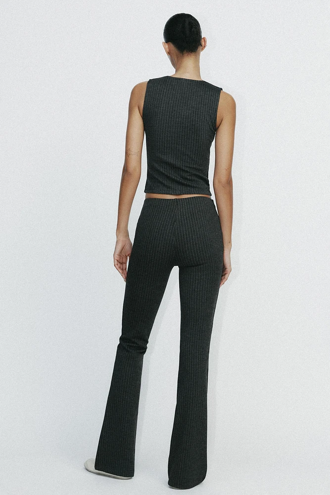 PANTALON FLARE INTERLOCK