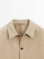 Cotton blend overshirt