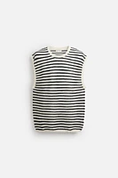 STRIPED KNIT TANK TOP