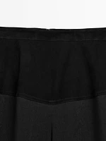 Pantalon fluide avec ceinture large en cuir - Limited Edition