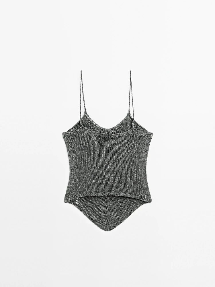 Top en maille 100 % coton