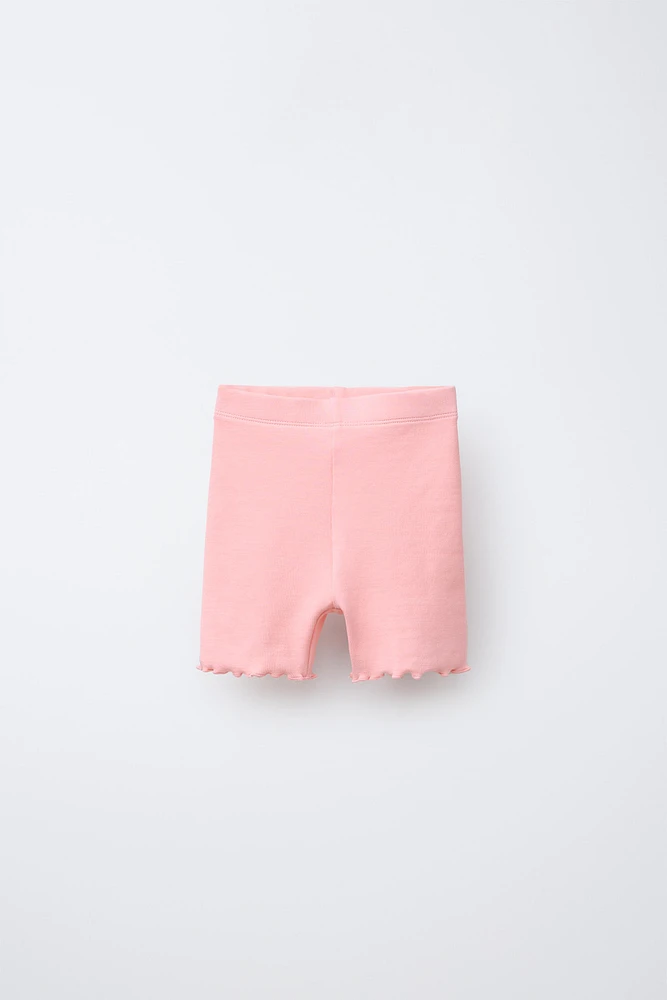 TWO-PACK PLAIN AND PRINTED CYCLING LEGGINGS