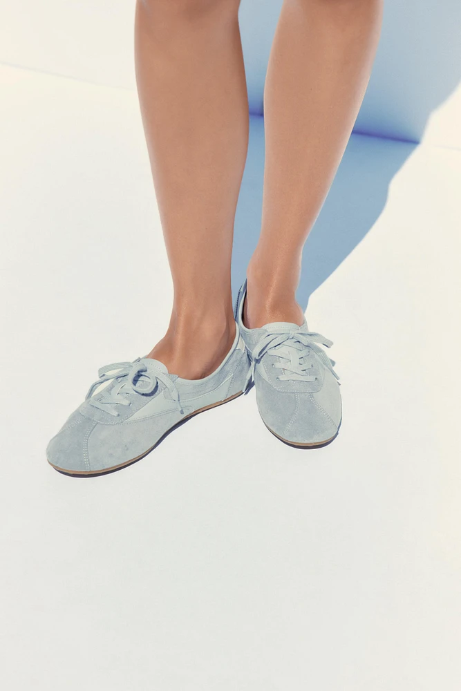 FLAT COMBINED DERBY SHOES