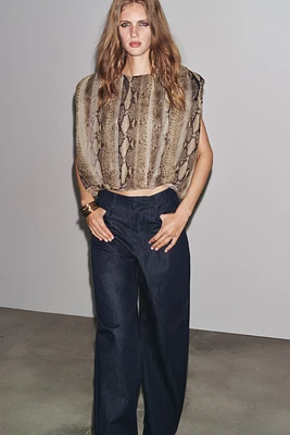 ZW COLLECTION BARREL HIGH WAIST JEANS