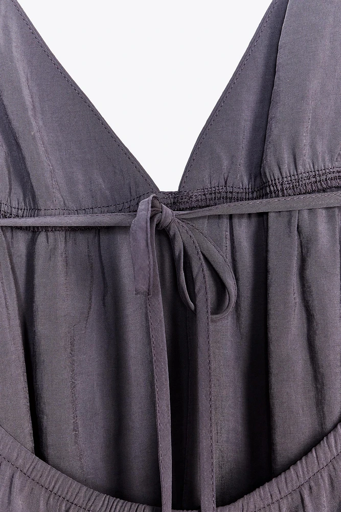 FLOWY MIDI SLIP DRESS