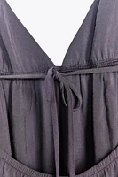 FLOWY MIDI SLIP DRESS