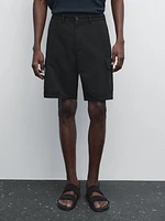 Bermuda cargo en coton mélang
