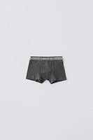 3-6 YEARS/ FIVE-PACK OF TEXT BOXERS