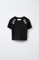 RIB BOW T-SHIRT
