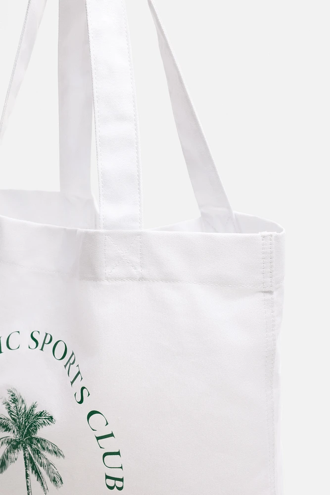 WOVEN SHOPPER BAG