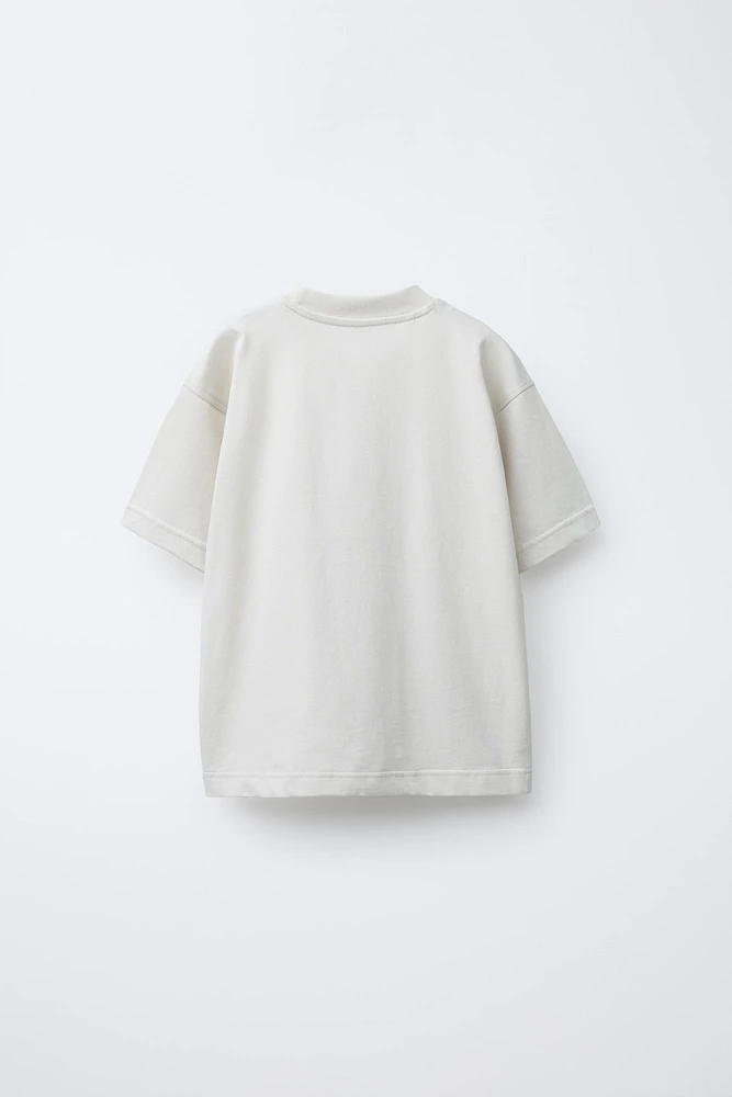 TEXT T-SHIRT AND BERMUDA SET