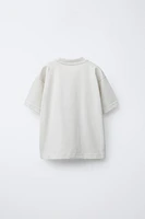 TEXT T-SHIRT AND BERMUDA SET