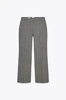 HEATHERED STRAIGHT LEG PANTS