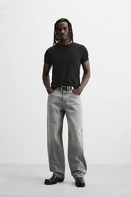 BAGGY FIT JEANS WITH SEAMS