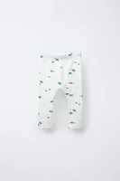 LOT DE DEUX LEGGINGS EN MAILLE POINTELLE MER