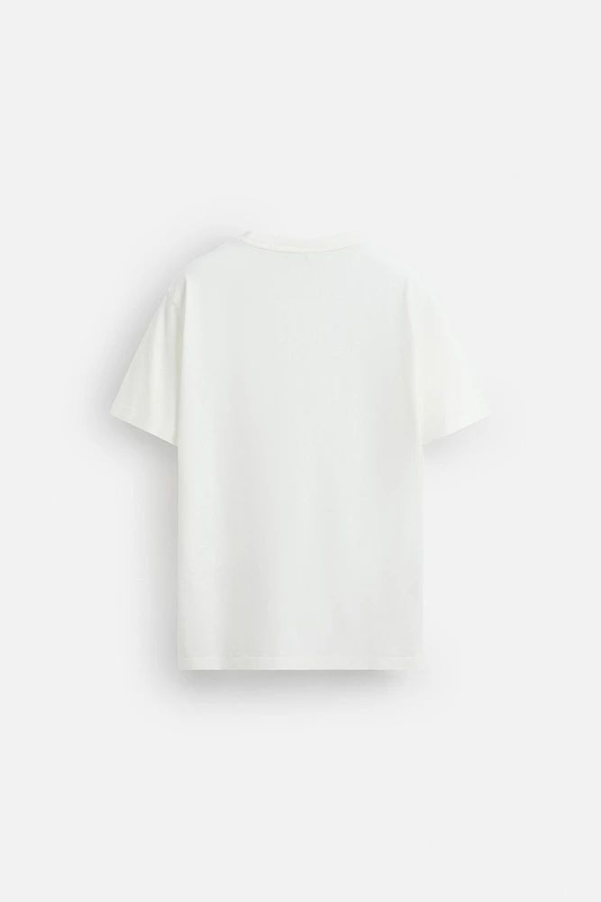CONTRAST PRINT T-SHIRT