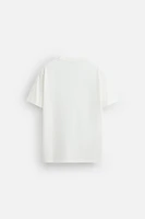 CONTRAST PRINT T-SHIRT
