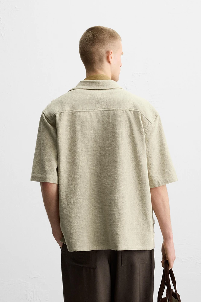 CHEMISE COUPE DÉCONTRACTÉE À RELIEF