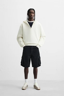 DENIM CARGO SHORTS