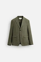 100% LINEN SUIT BLAZER
