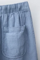 100% LINEN BAGGY PANTS