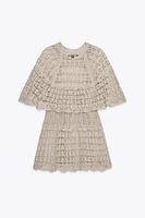 POINTELLE RUFFLE KNIT TOP