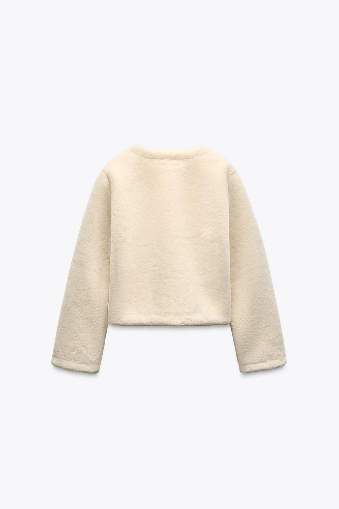 BLOUSON À BRANDEBOURGS DOUBLE FACE