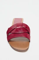 CROSSED LEATHER UPPER