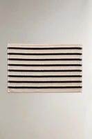 TAPIS DE BAIN JACQUARD GÉOMÉTRIQUE