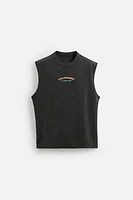 T-SHIRT DÉLAVÉ TANK IMPRIMÉS