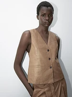 Cotton blend waistcoat - Studio