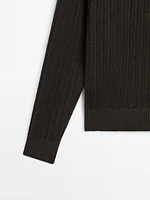 Ribbed linen knit sweater - Limited Edition