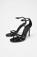 HIGH HEELED BUCKLE SANDALS